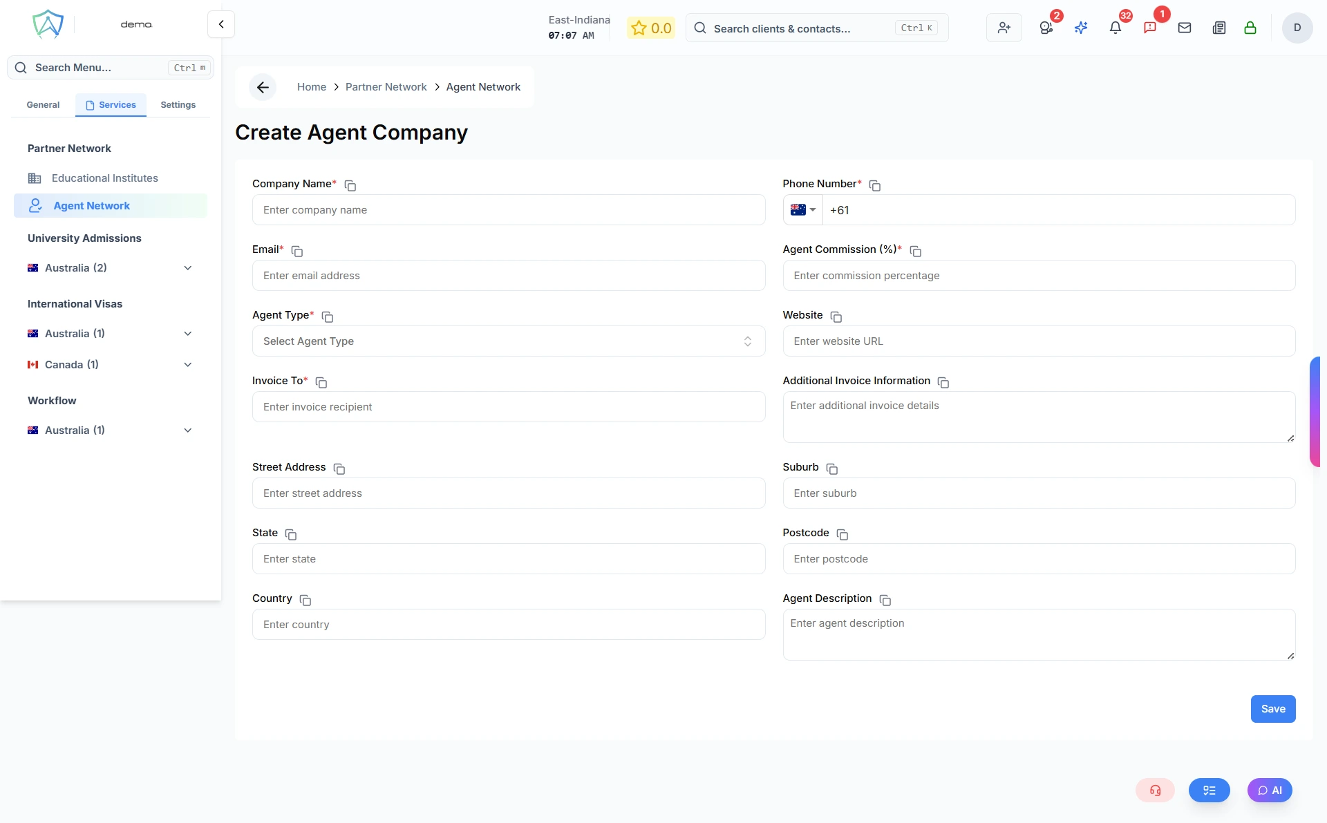 Create Agent Company